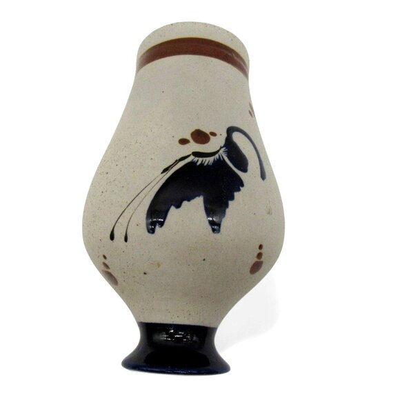 MEXICAN Ceramic Pottery VASE By MATEOS Mexico Bird Folk Art Hand Painted - Picture 10 of 10